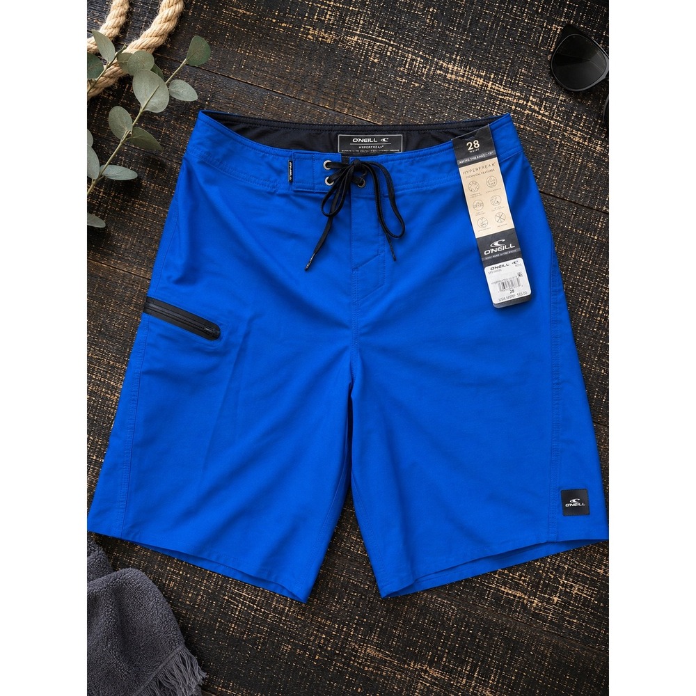 O'Neill Hyperfreak Tech Solid 19 Boardshorts Royal Blue Boys Size 28 NWT